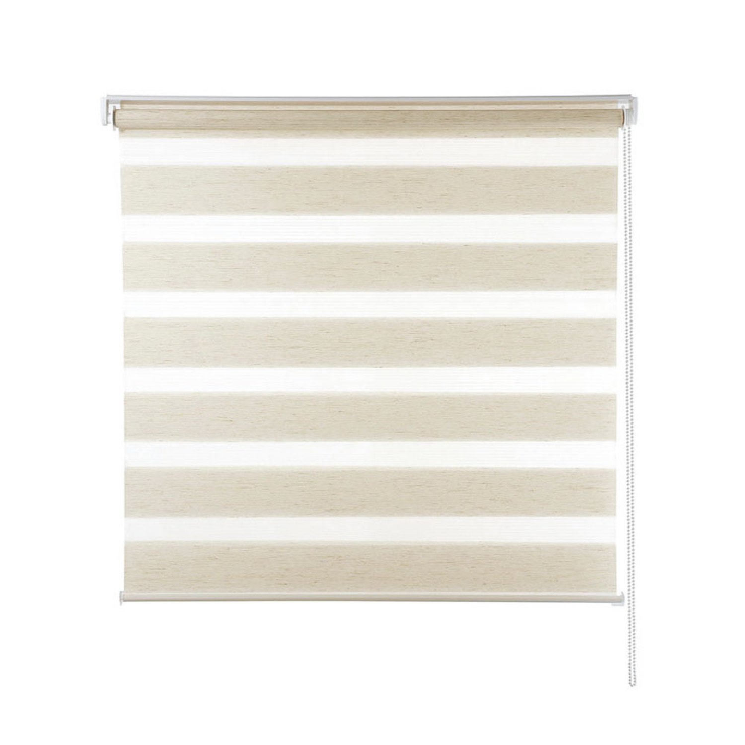 Zebra Persiana Rolo Dupla 160X160 Bege Linho