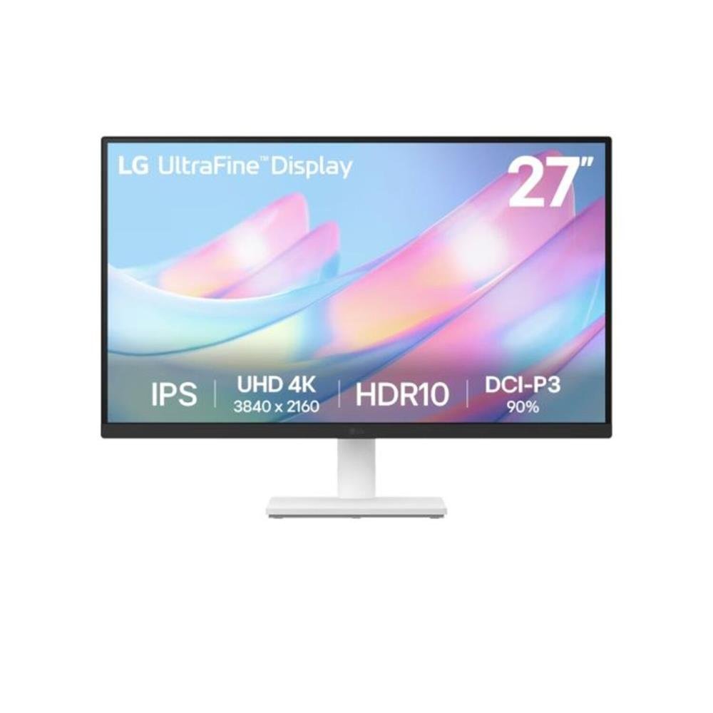 Monitor Lg 27, Ips, Uhd, 60Hz, 5Ms, Inclinação, Ultrafine, Hdmi/Áudio/Displayport Branco - 27Us500-W