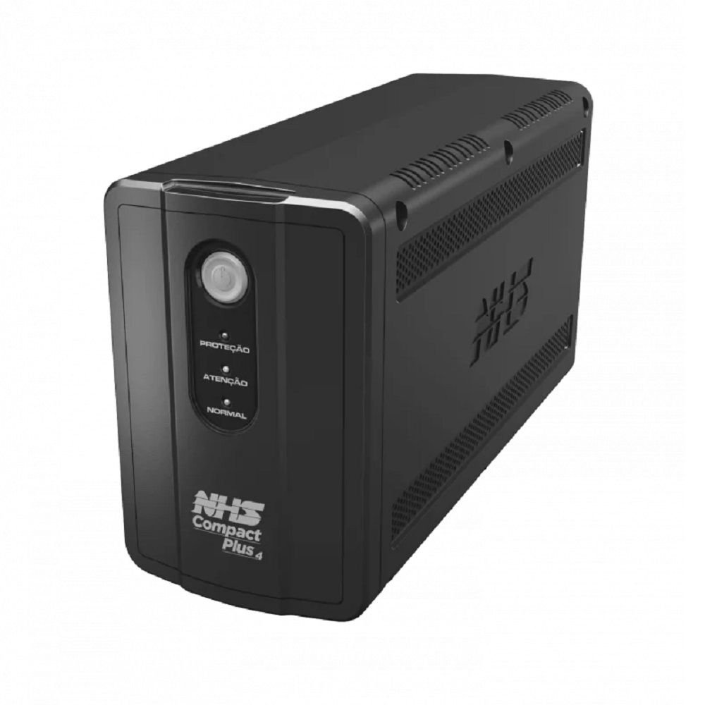 Nobreak Nhs Compact Plus 4 S 1000Va Entrada Bivolt S.120V Ou Configurável 220V Baterias 2X7ah 8 Tomadas