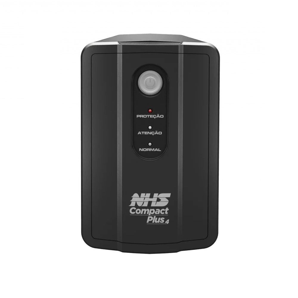 Nobreak Nhs Compact Plus 4 S 1200Va Entrada Bivolt Saída 120V Ou Configurável 220V Baterias 2X7ah 8 Tomadas