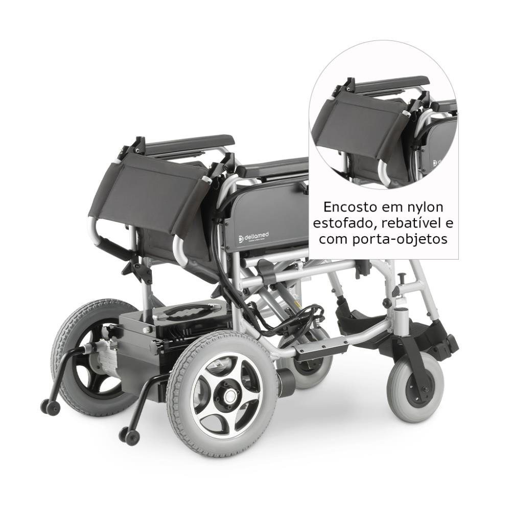 Cadeira De Rodas Motorizada D1000 - 135Kg Dellamed
