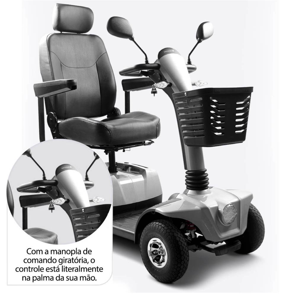 Scooter Elétrica Cs Dobrável Até 150Kg Assento 45Cm Dellamed