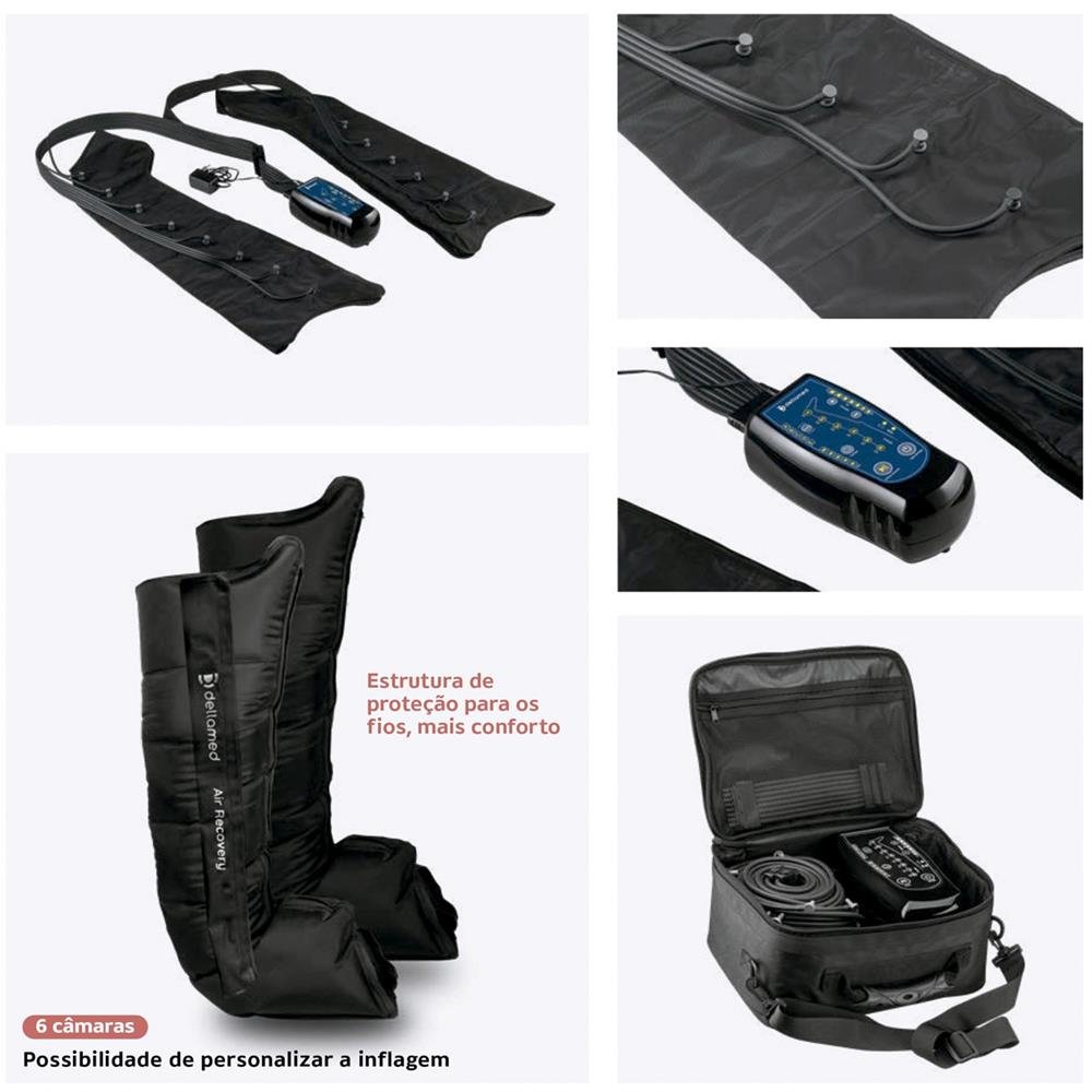 Bota De Compressão Pneumática Sem Fio Air Recovery Dellamed