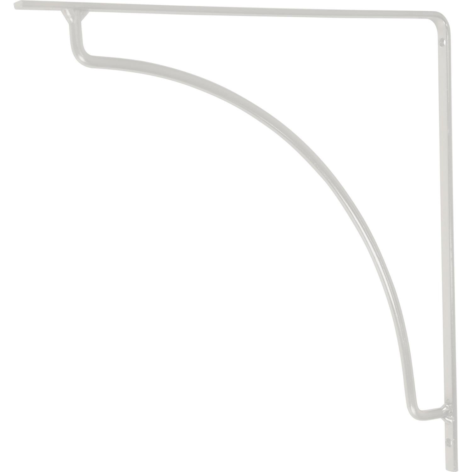 Suporte Concavo Para Prateleira De 25Cm Branco