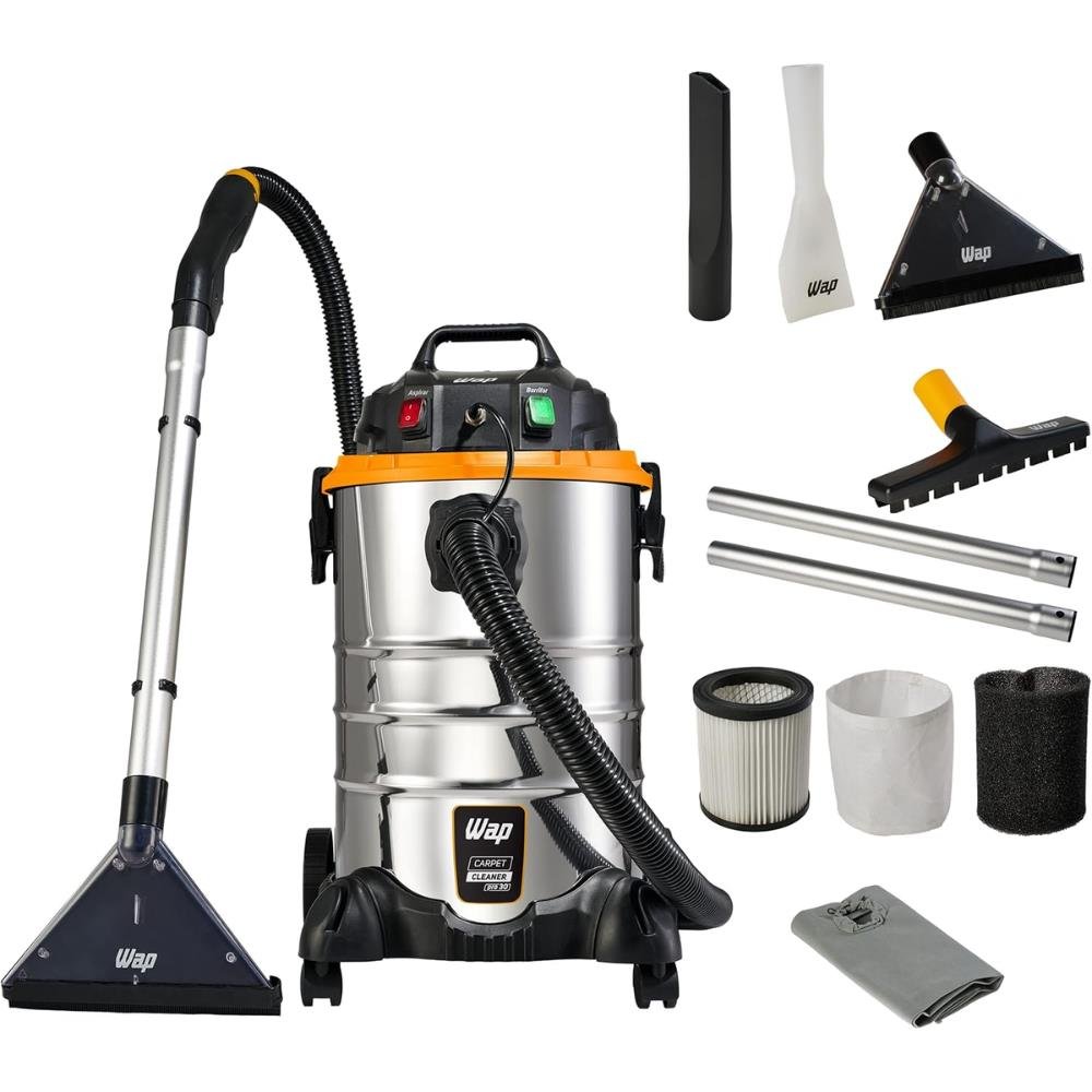 Wap Extratora Carpet Cleaner Pro 30 Limpeza Profunda, 30 Litros, 3 Modos De Funcionamento, Função Sopro, 1600W 127V