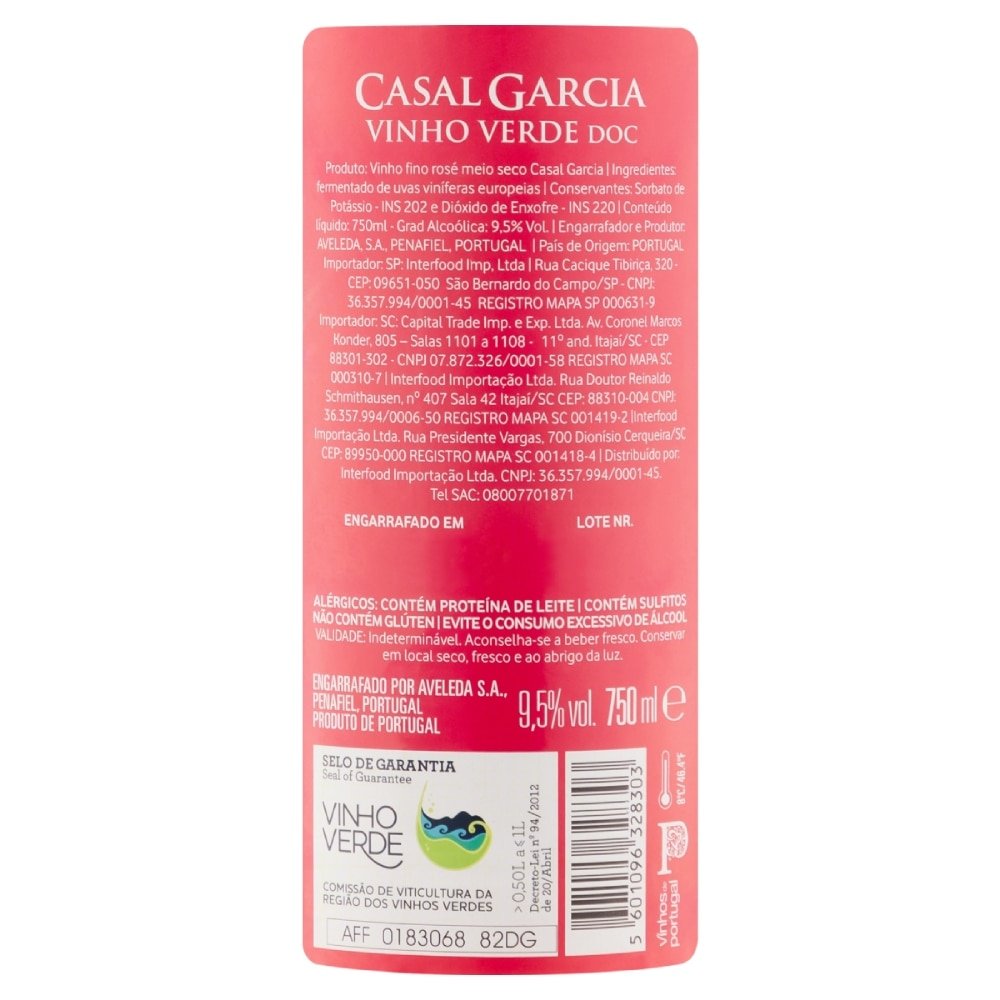 Vinho Importado Português Casal Garcia| Rosé, 750ml