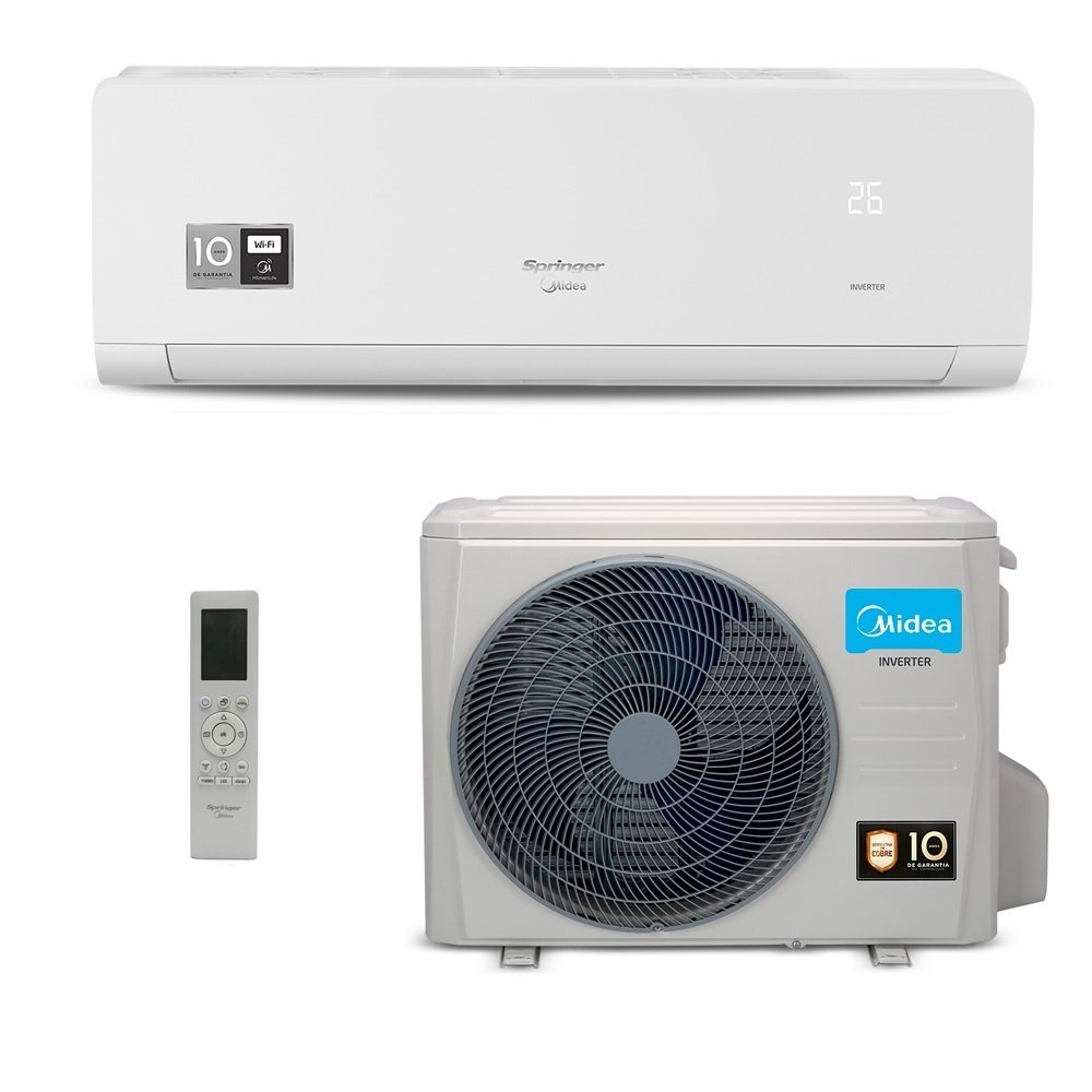 Ar Condicionado Split Inverter Springer Midea Ai Ecomaster, 18000 Btus, Frio, 220V, 42Ezvca18m5/38Ezvca18m5