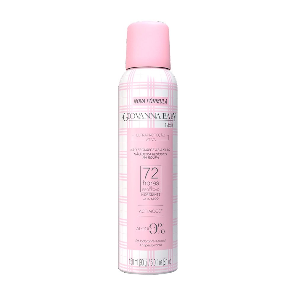Desodorante Giovanna Baby Aerossol Classic 72h 150ml