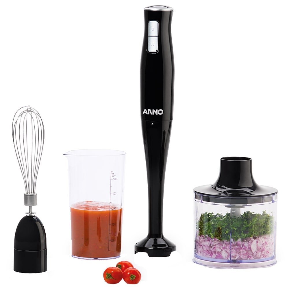 Mixer Arno Turbomix Pro 3 em 1 MX31 com Mini Processador 400W Preto 220V