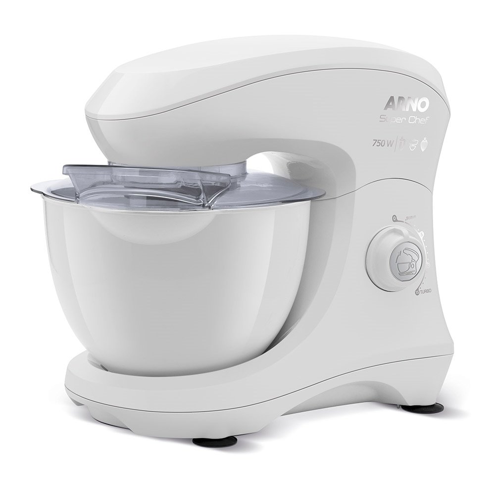 Batedeira Planetária Arno Super Chef KM00 - 15 Velocidades, 750W, Branca, 110V