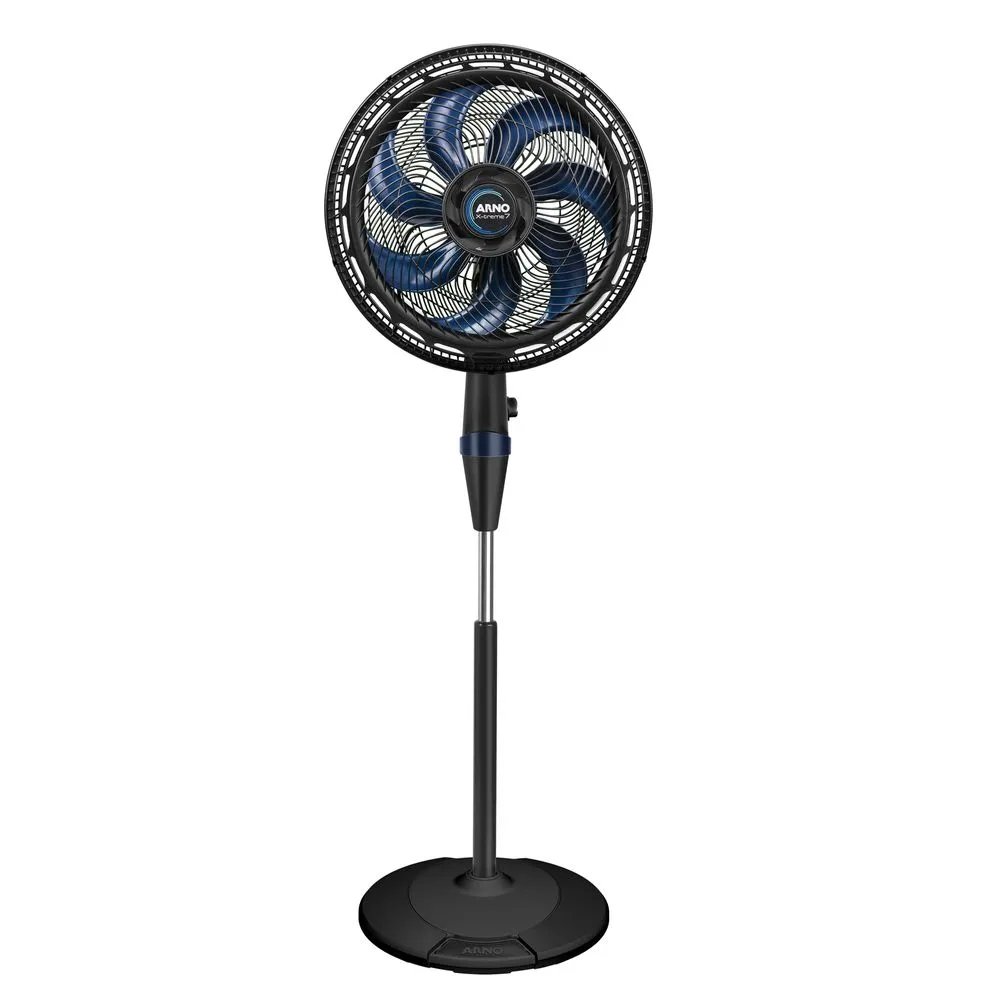 Ventilador de Coluna Arno VE7C 40 cm - 3 Velocidades, X-TREME 7, 7 Pás, Preto, 110V