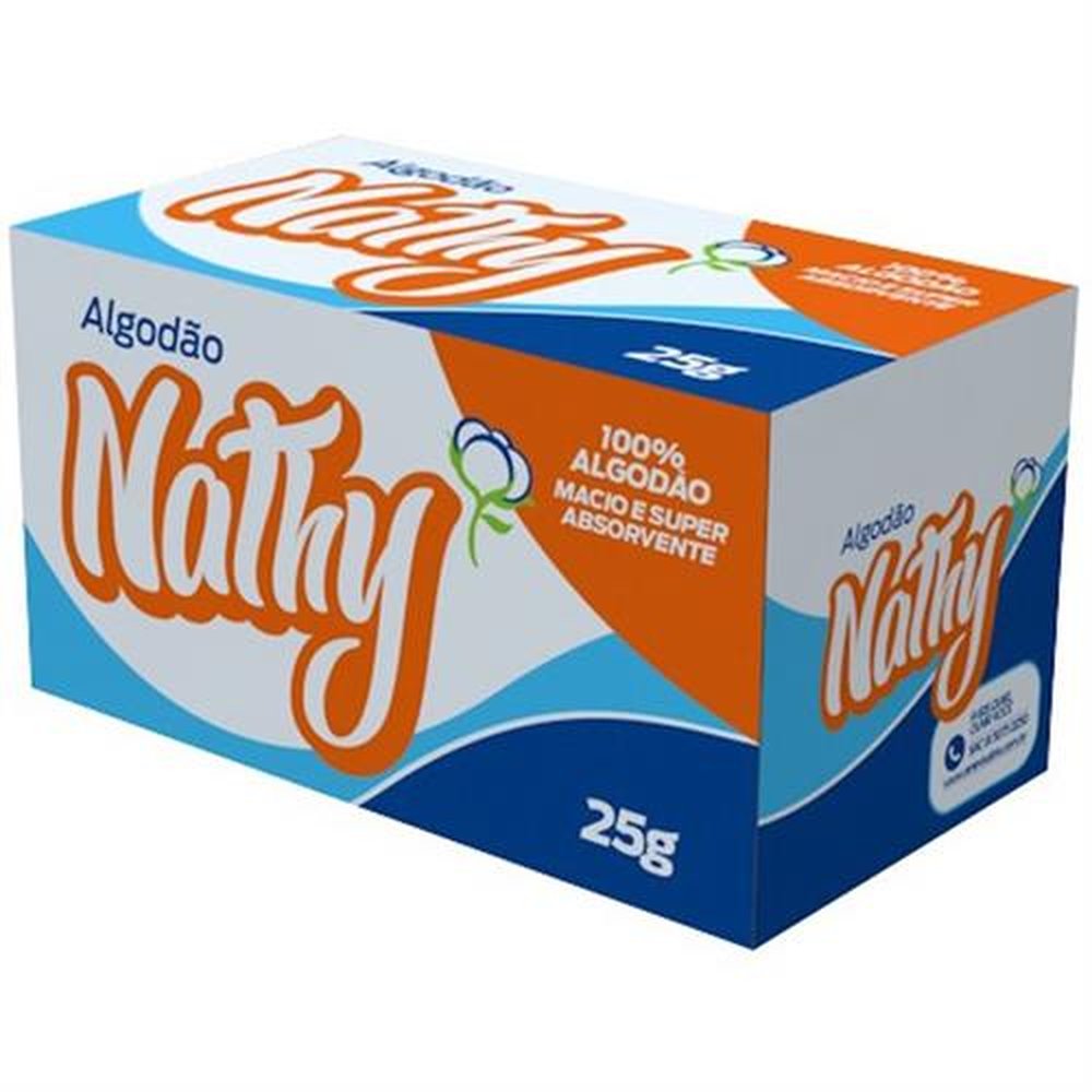 Algodao Hidrofilo 25 Gramas - NATHY