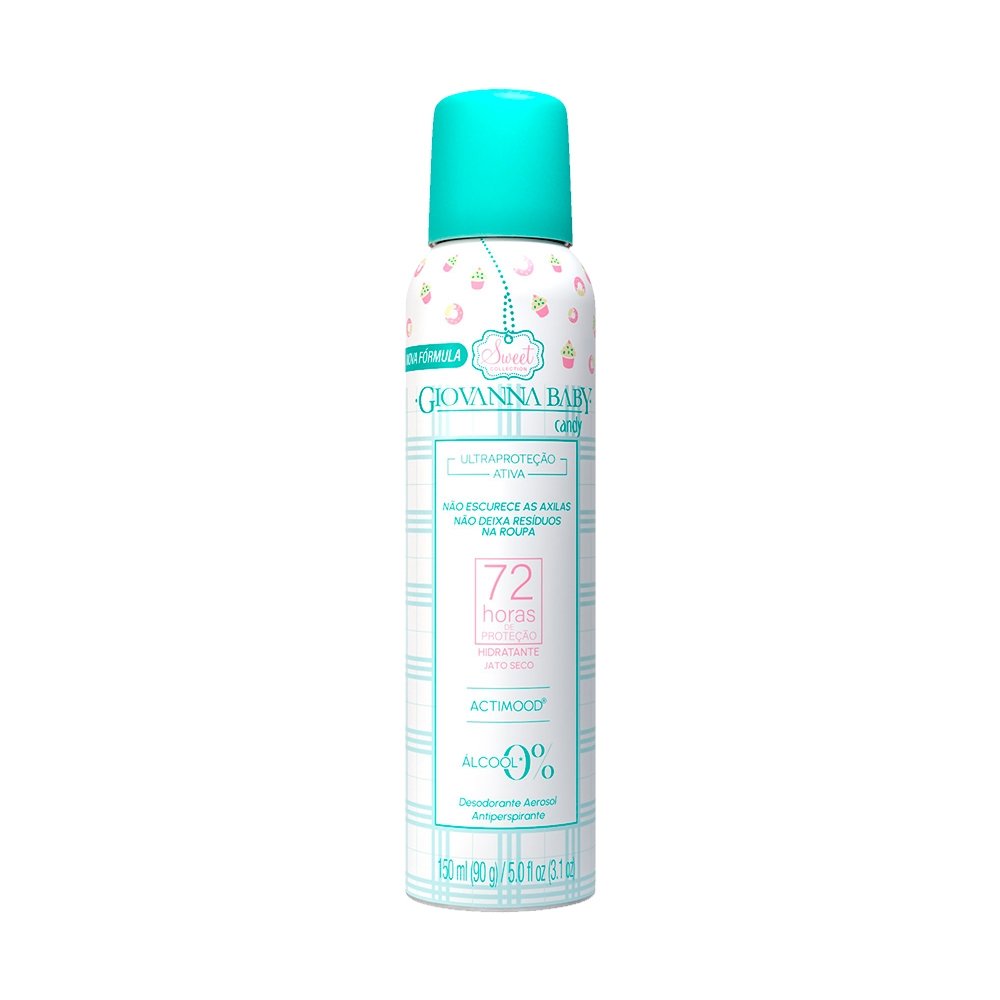 Desodorante Giovanna Baby Aerossol Candy 72h 150ml