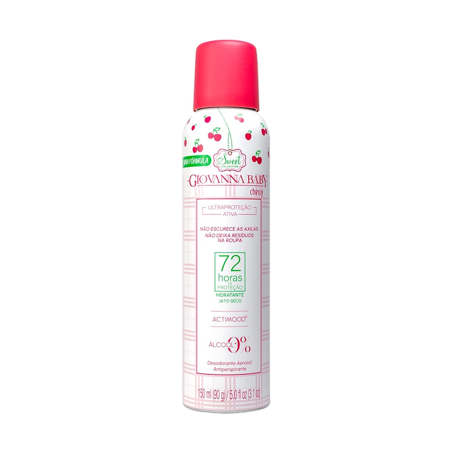 Desodorante Giovanna Baby Aerossol Cherry 72h 150ml