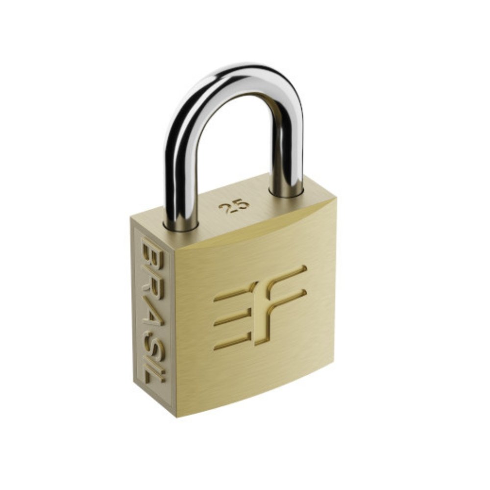 Cadeado 25Mm Latão 3F
