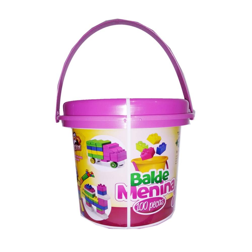 Baldinho Super 100 Peças Medias Menina