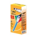 Caneta Bic 4 Cores Azul/Preta/Vermelha/Verde - Embalagem com 12 Unidades