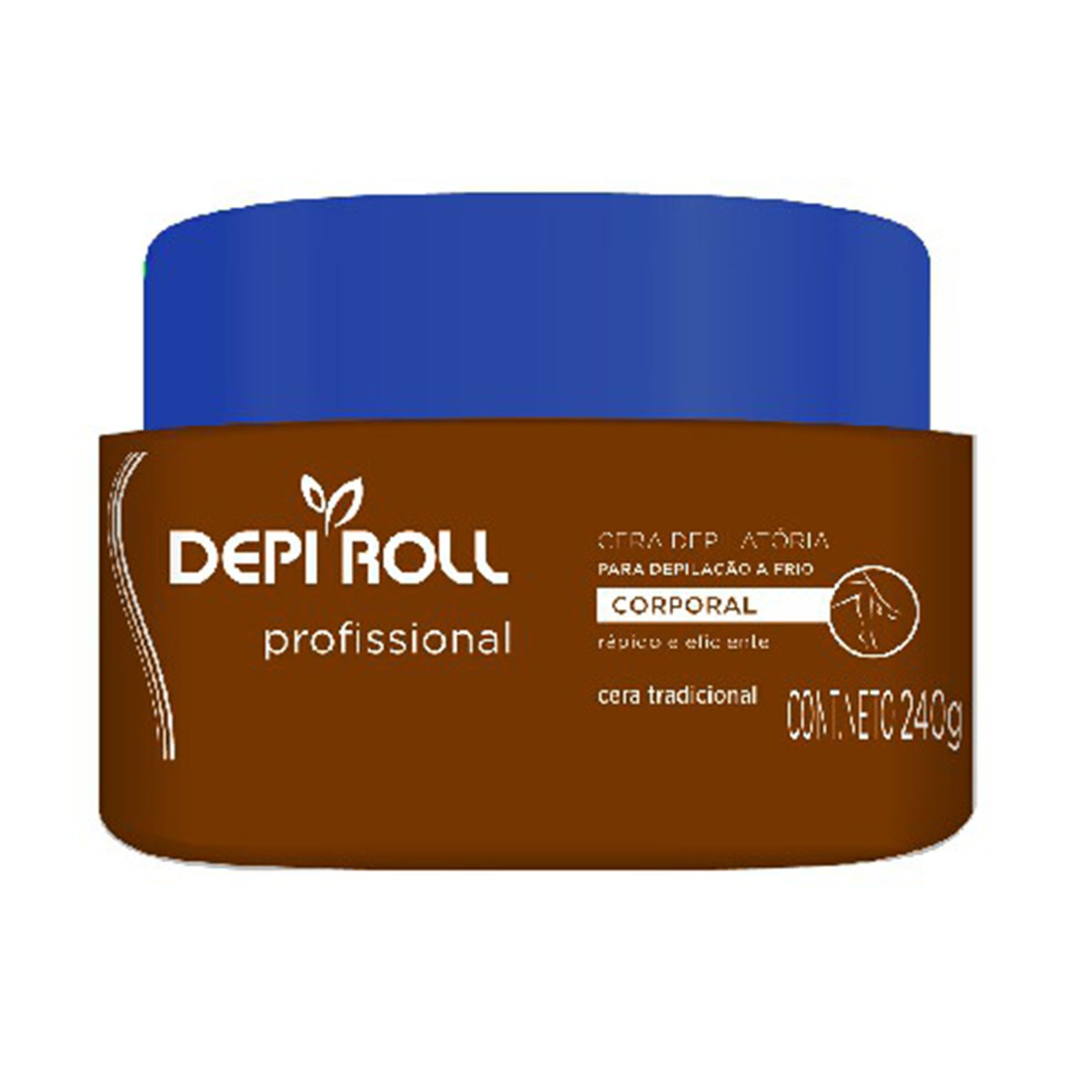 Cera Depilatoria Fria Depiroll Tradicional Pote 240g