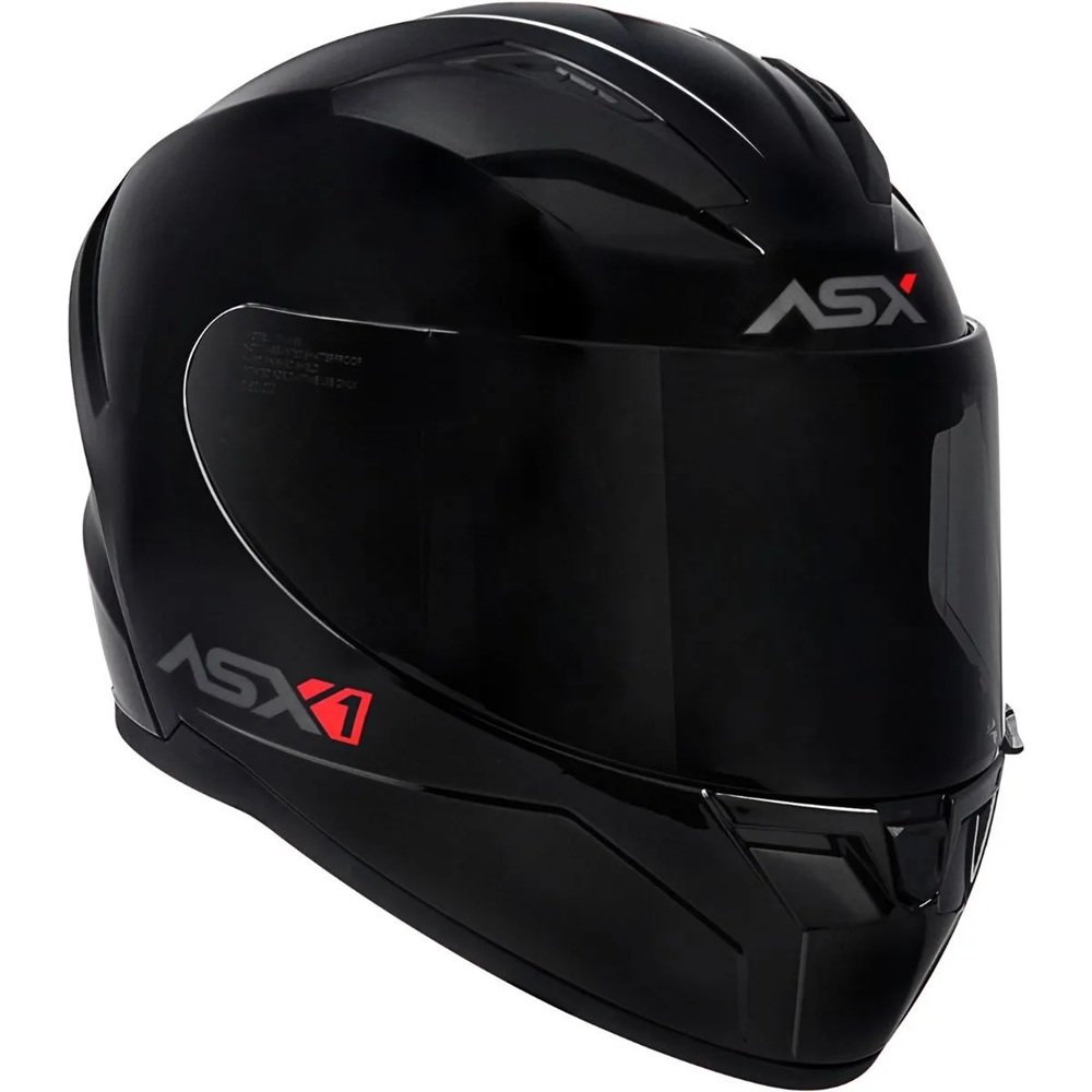 Capacete Asx City Solid Brilho Preto/Grafite 56/S