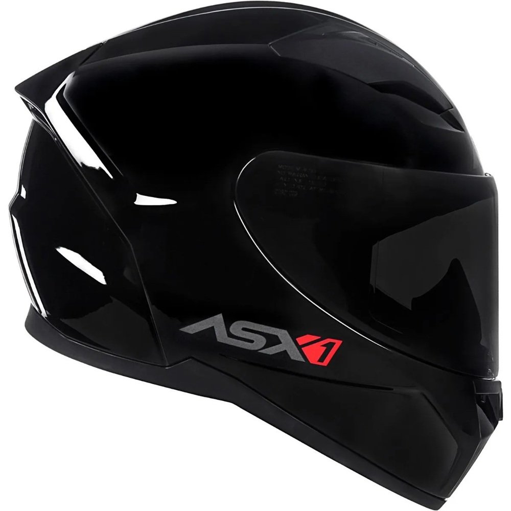 Capacete Asx City Solid Brilho Preto/Grafite 56/S