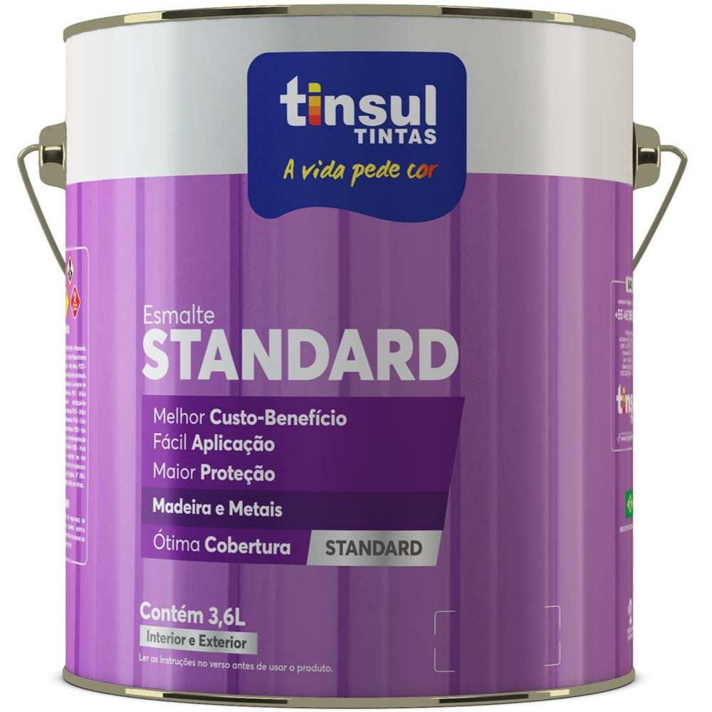 Esmalte Sintético Standard Verde Bandeira Brilhante 3,6 L