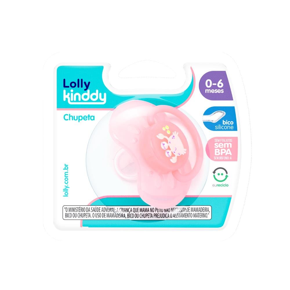 Chupeta Oceano Silicone Ortodontica T1 Rosa Bl 5214