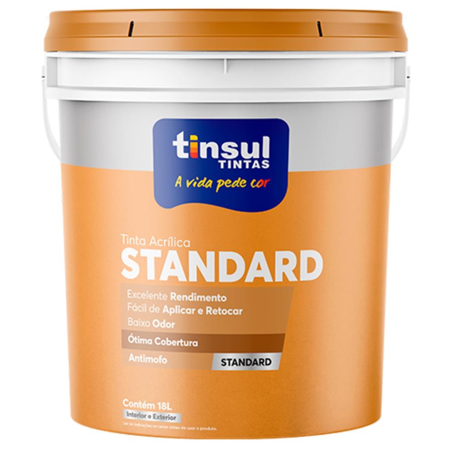 Acrílico Fosco Standard Platina 18,0 L