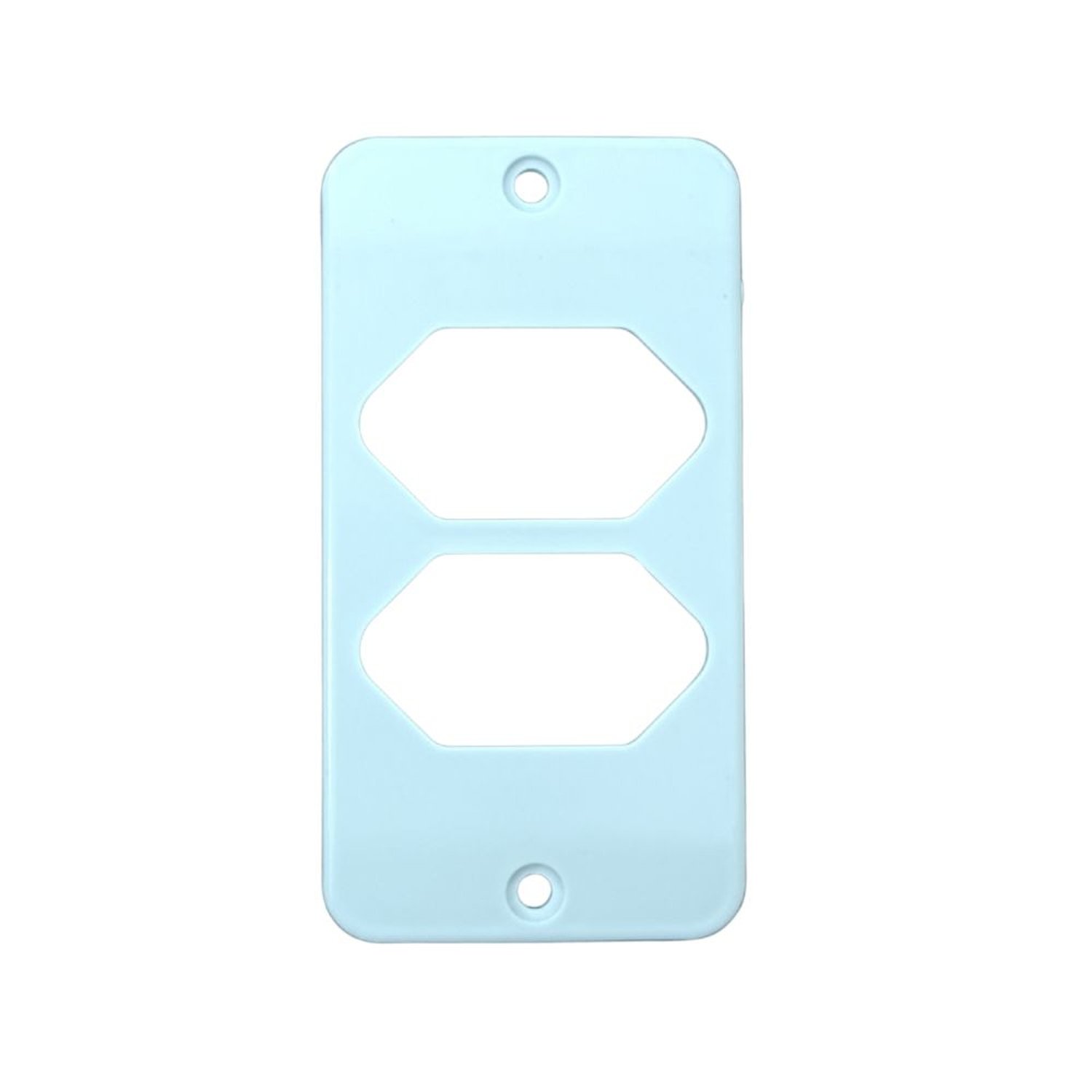 Tampa Grande 2 Teclas Horizontal Branco 1"