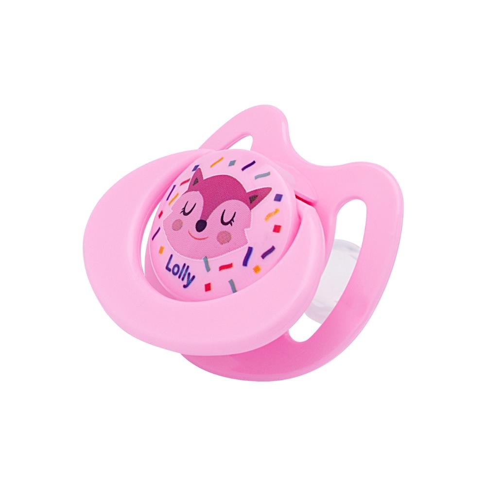 Chupeta Lolly Tamanho 1 Silicone Bico Ortodôntico Rosa 0-6 Meses 4014-01