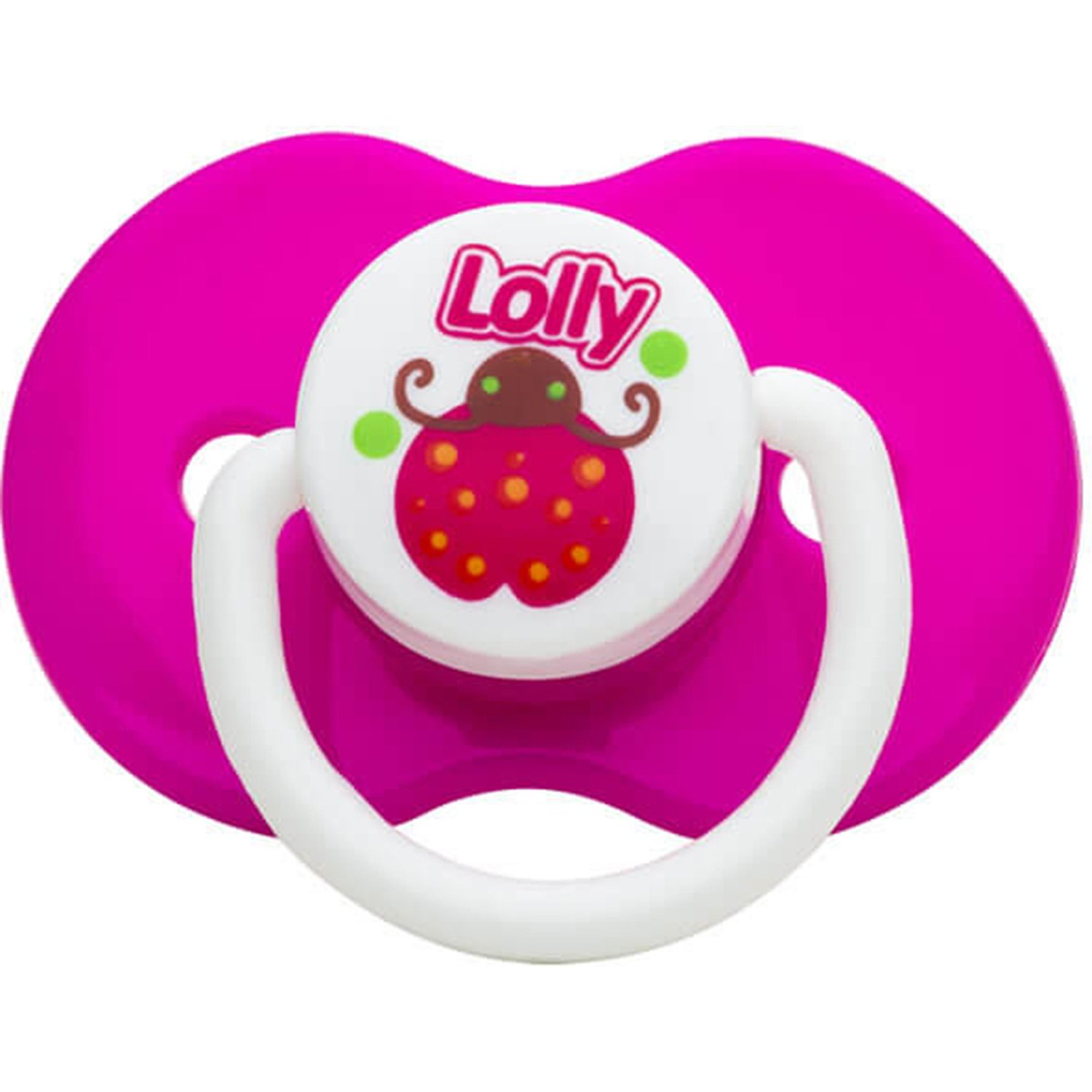 Chupeta Lolly Bona Silicone Bico Redondo Tamanho 1 Feminino de 0 a 6 meses