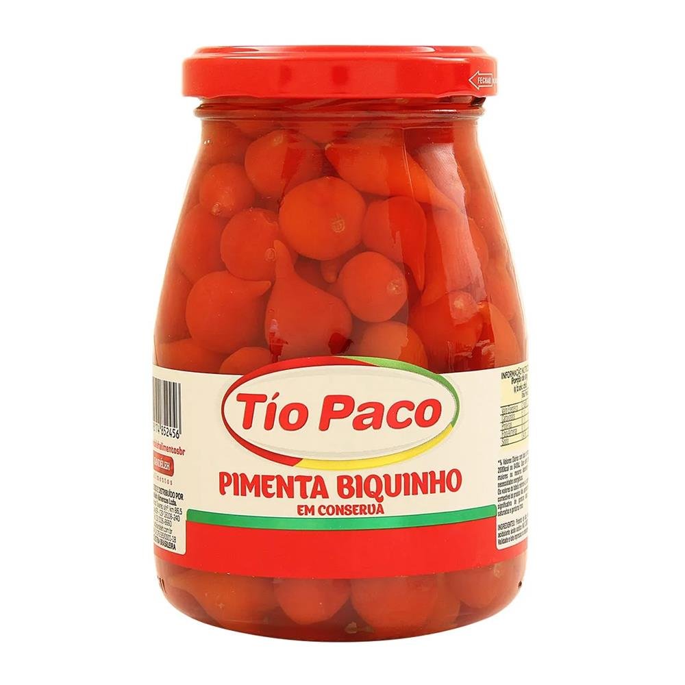 Pimenta Biquinho Tio Paco 200G - Embalagem 12X200g
