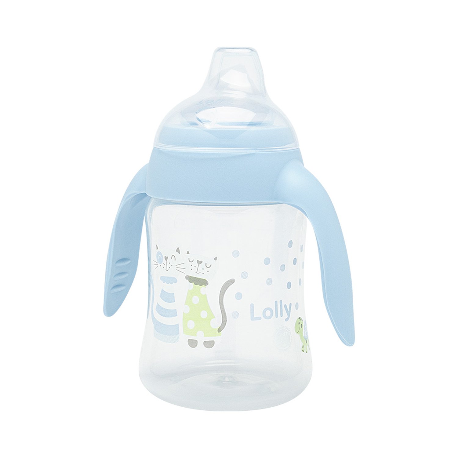 Copo Lolly Antivazamento Com Alca Zoo 250 Masculino 6 meses mais