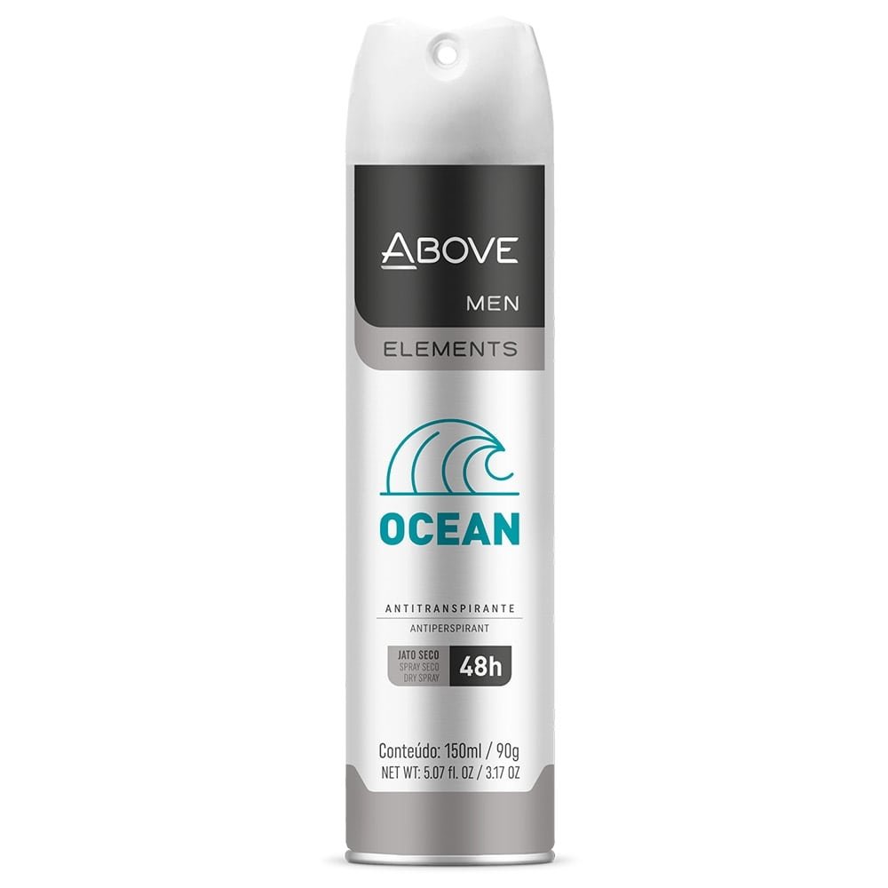 Desodorante Above Aerossol Men Elements Ocean 150ml