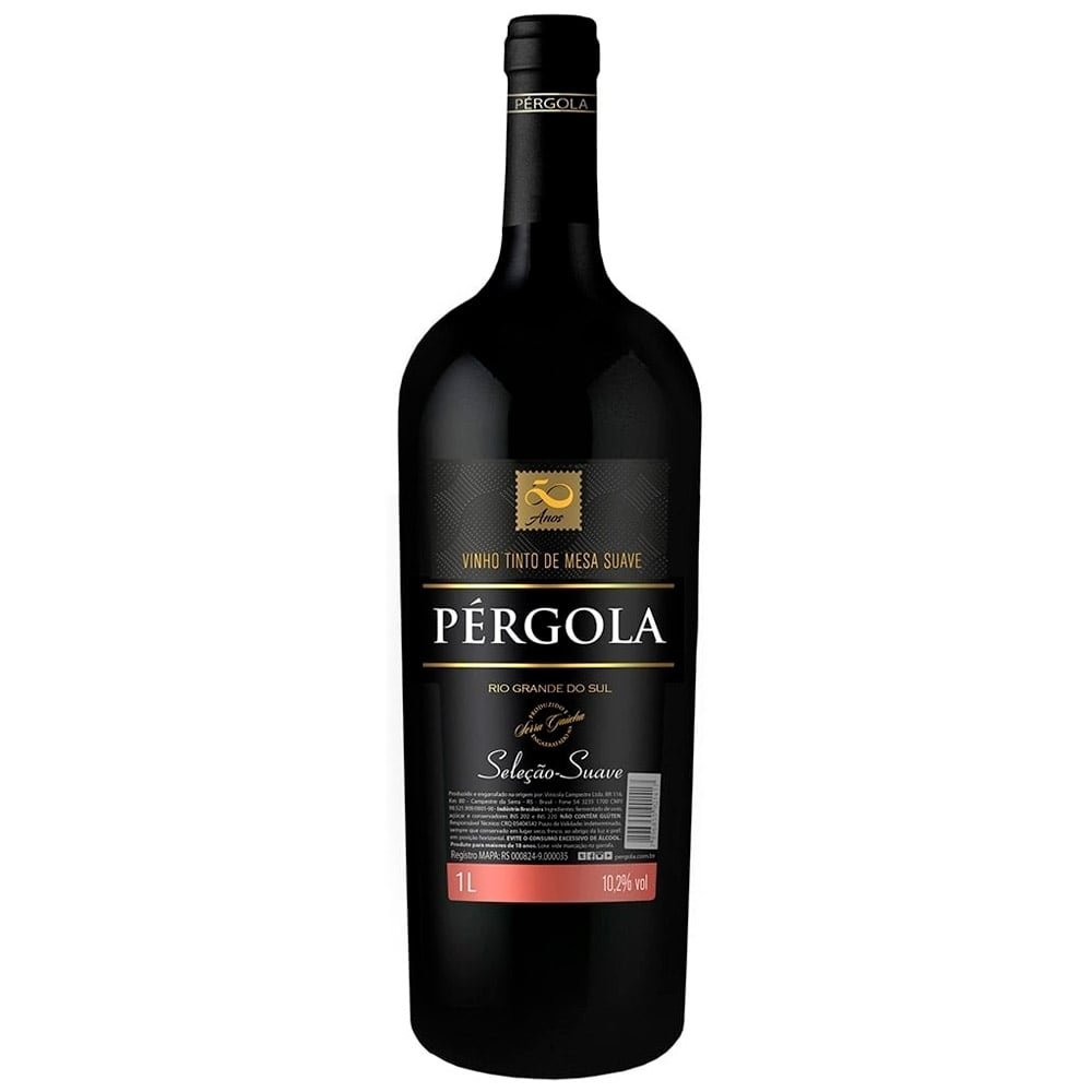 Vinho Tinto Nacional Blend Pérgola Suave 1 Litro