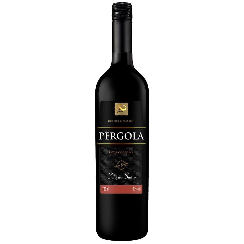 Vinho Tinto Suave Selecao Pergola 750Ml Caixa com 12 Unidades