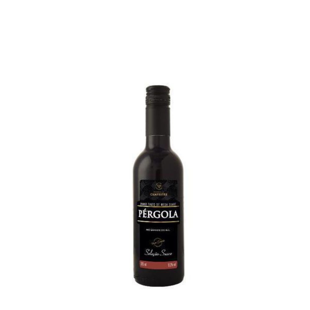 Vinho Pergola Tinto Suave 375ml - Caixa com 12 Unidades