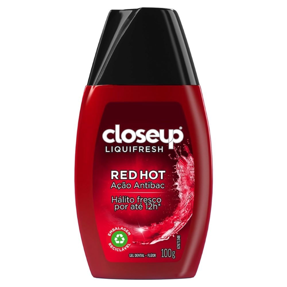 Creme Dental Close-Up Liquifresh Red Hot 100grs