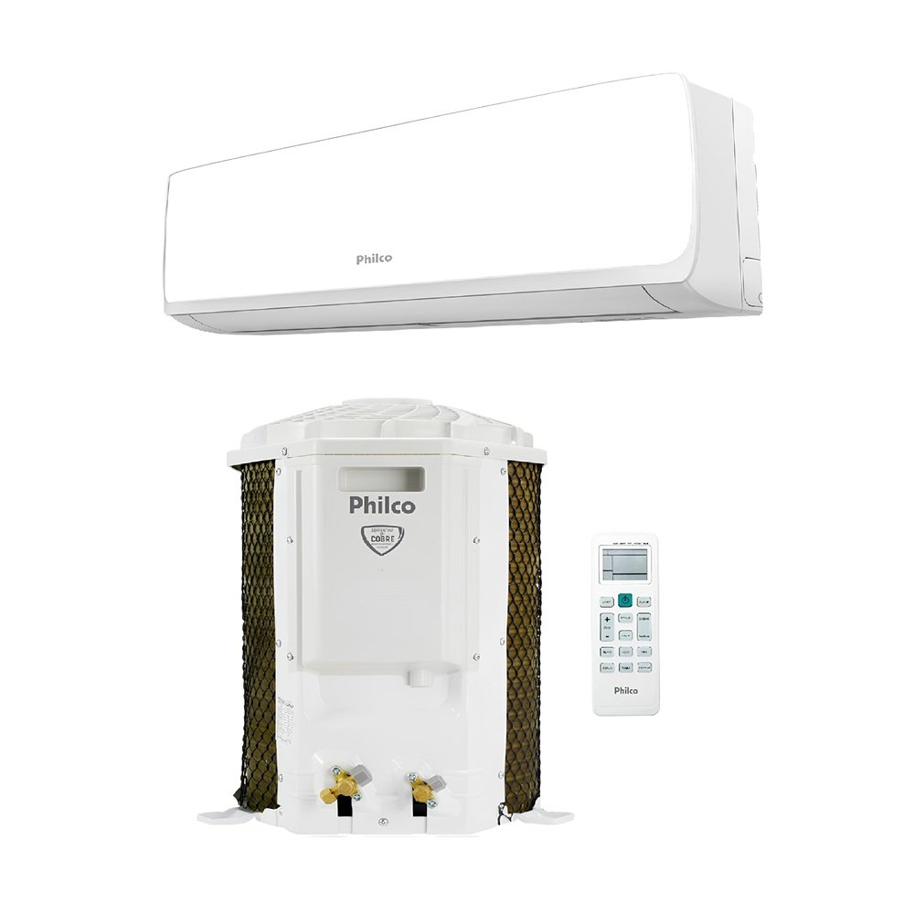Ar Condicionado Split Philco Hi Wall 9.000 Btu/H Quente E Frio Monofásico Branco Pas9qt 220V
