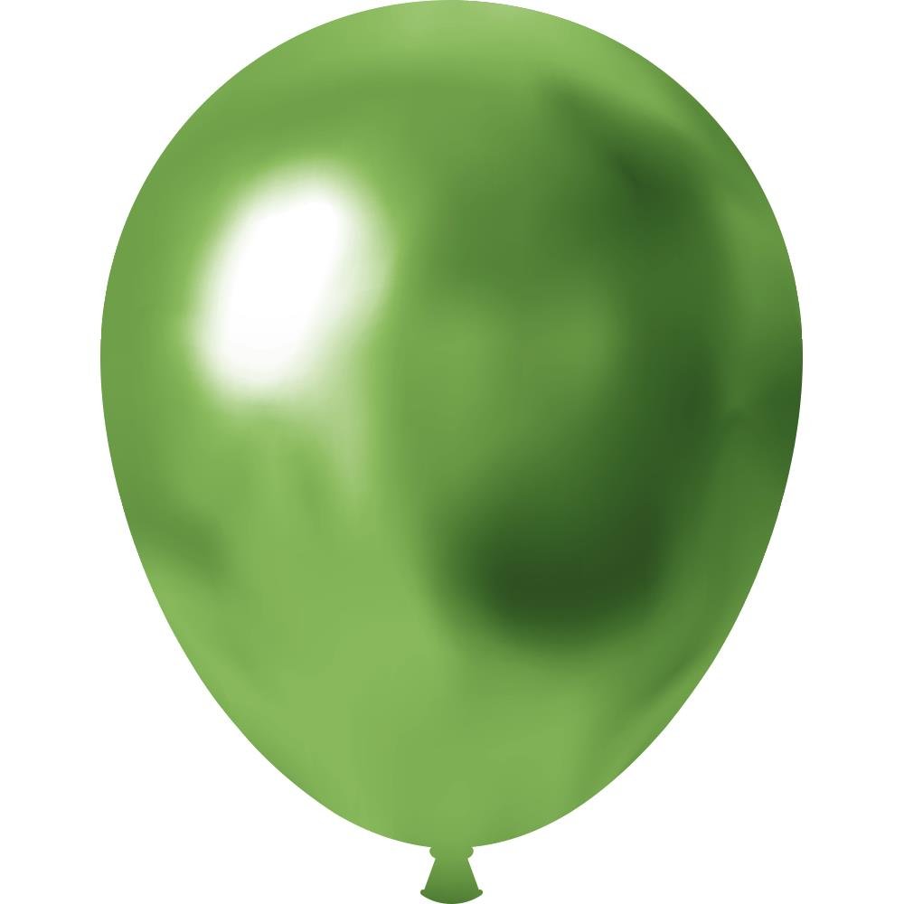 Balao Metalico Cromado 9 Verde