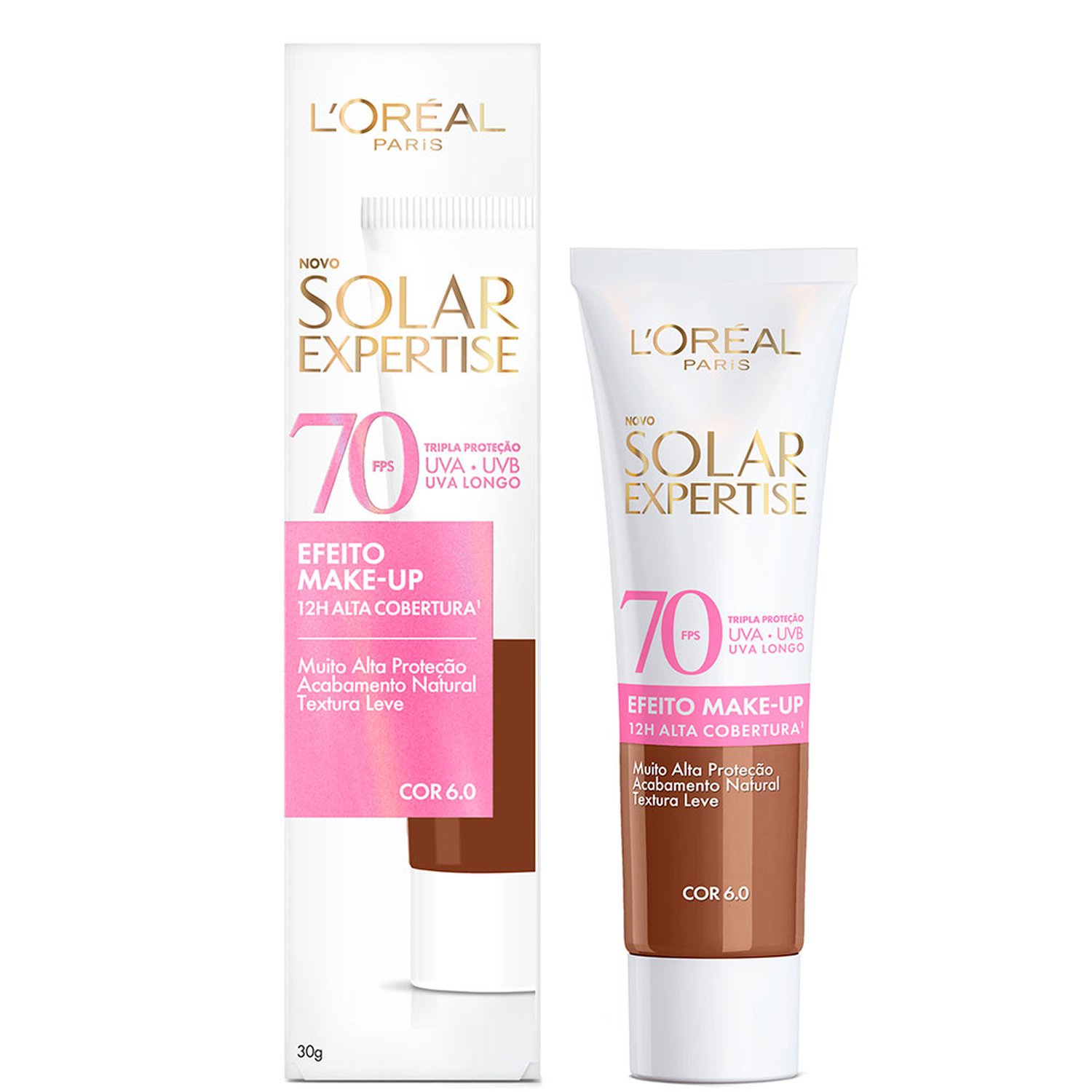Protetor Solar Loreal Expertise Efeito Makeup 6.0 Fps70 30G
