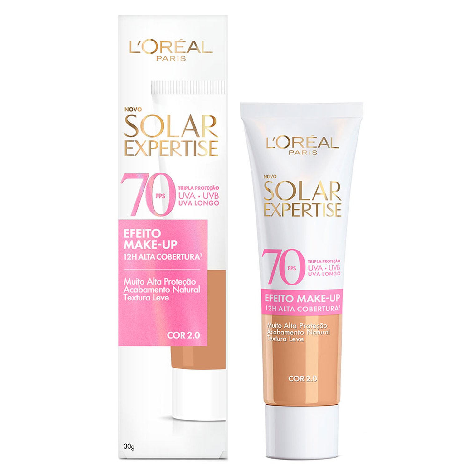 Protetor Solar Loreal Expertise Efeito Makeup 2.0 Fps70 30G