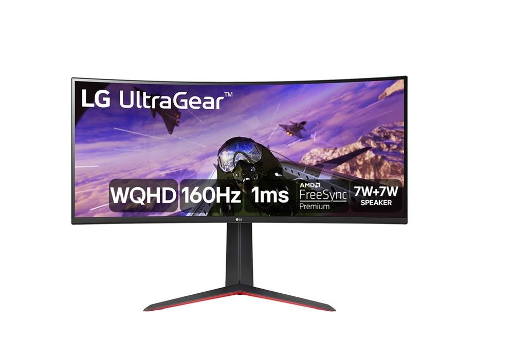 Monitor Lg 34 Curvo Gamer Ultragear Va Wqhd Ultrawide 160Hz 1Ms Maxx Audio Srgb 99% Ajuste Inclinação /Altura Displayport/2Xhdmi
