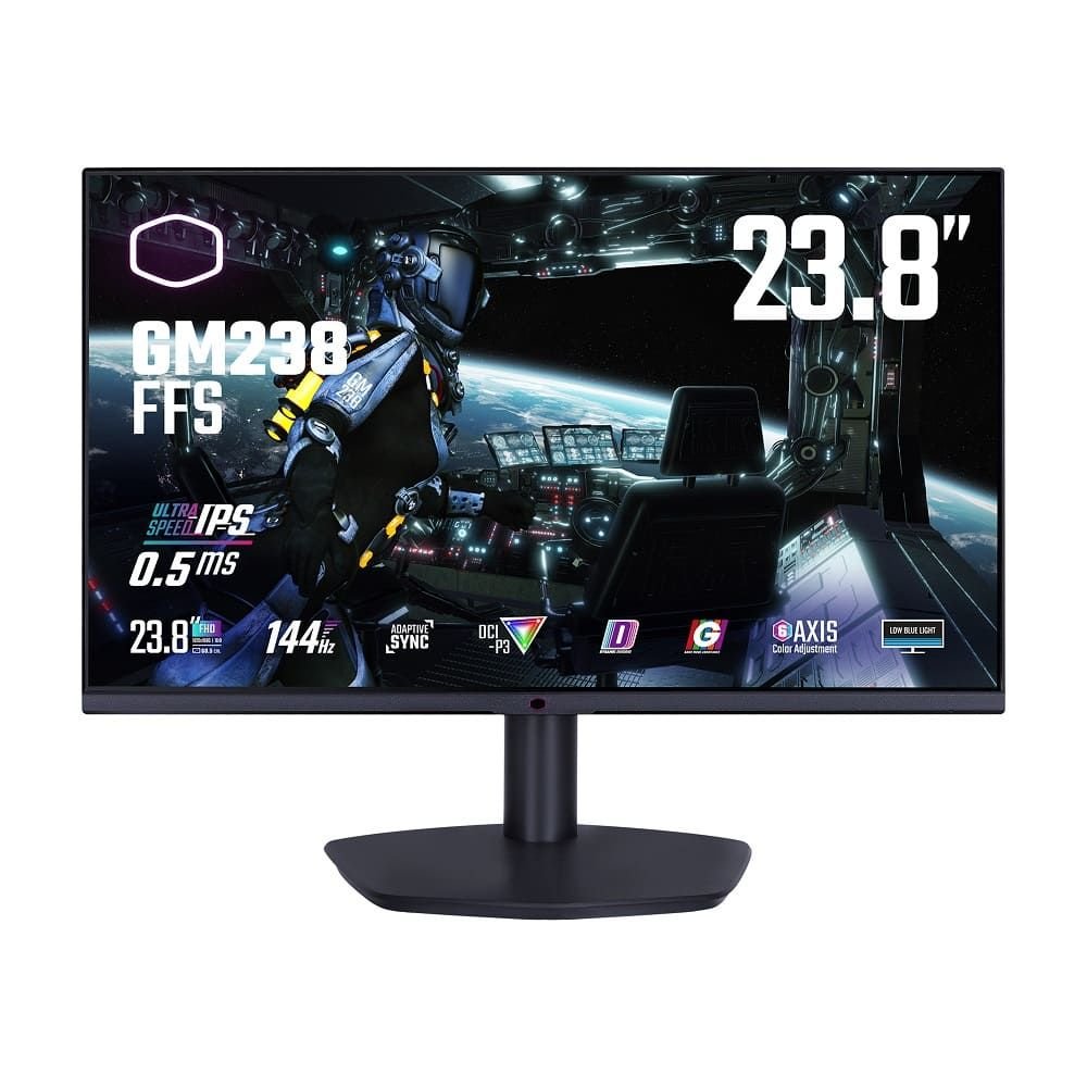 Monitor Gamer Cooler Master Full Hd 23,8" Ajuste De Inclinação Gm238-Ffs Hdmi 1920*1080 Vesa 144Hz