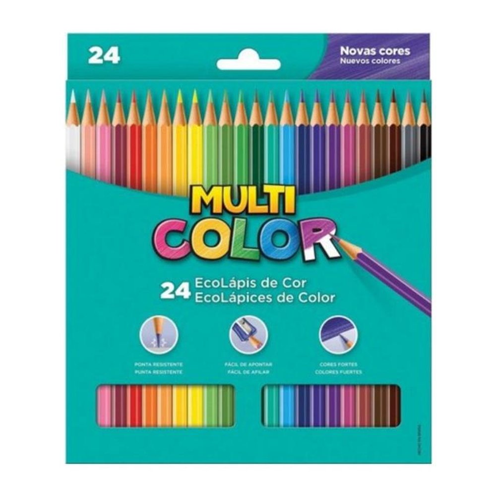 Lapis De Cor Multicolor Supers 24Cores