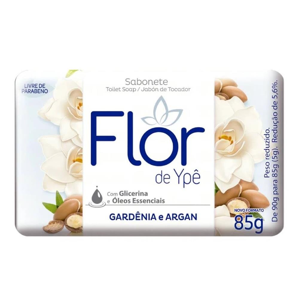 Sabonete Flor De Ype Branco Gardenia E Argan 85G - Embalagem 12X85g