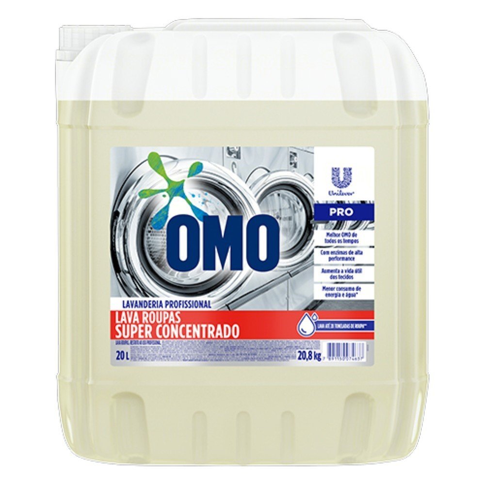 Lava Roupa Liquido Omo Super Concentrado 20l