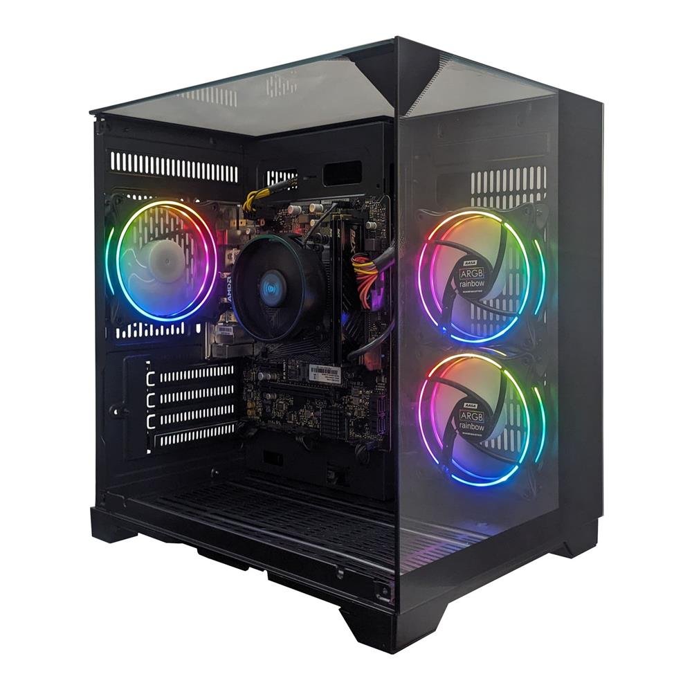 Computador Gamer Ntc Vulcano Amd - Aq 1011 Ar Dual Channel (Rz5-5600/16Gb(2X8gb)/Ssd512nvme/500Wpfc/A520m/Rtx3050-6Gb)