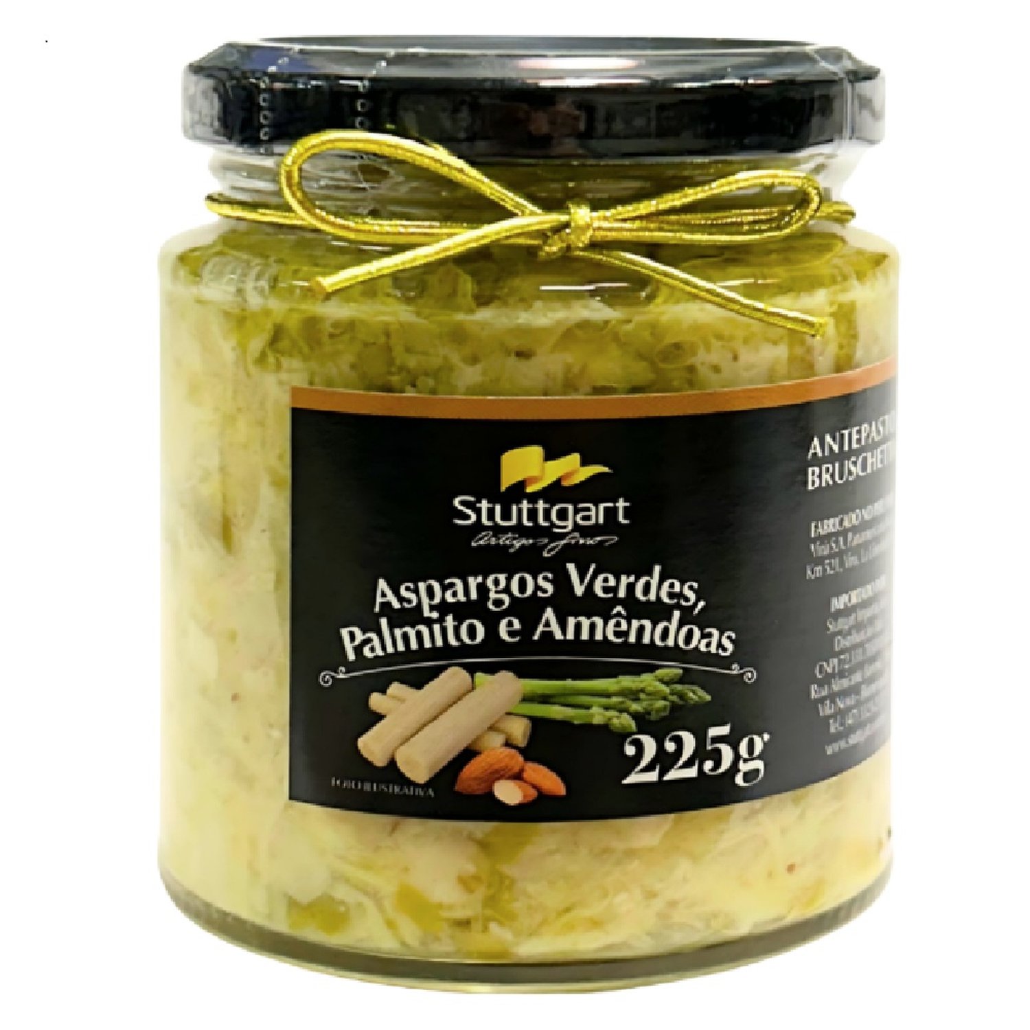 Antepasto Bruschetta Palmito, Aspargos Verdes E Amêndoas Stuttgart 225G