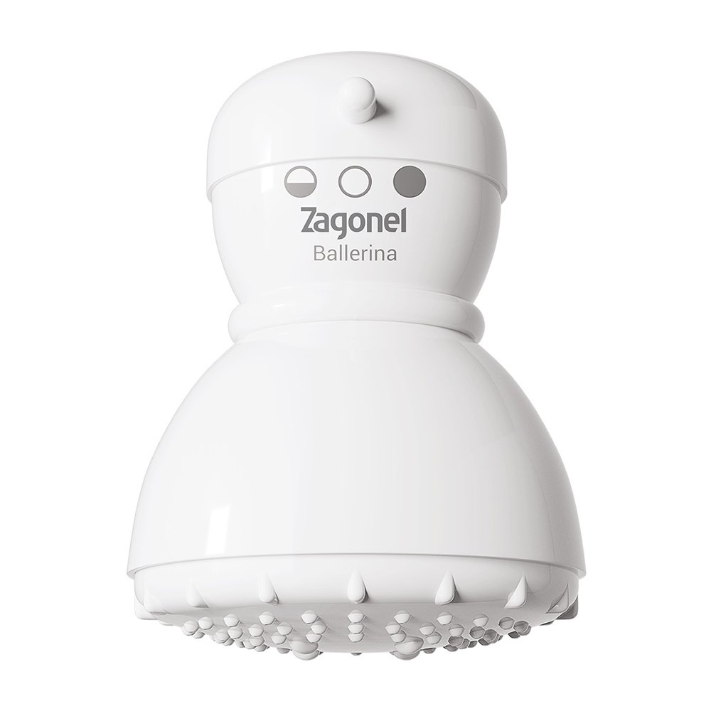 Chuveiro Zagonel Ducha Ballerina 3 Temperaturas 220V 4400W Branco