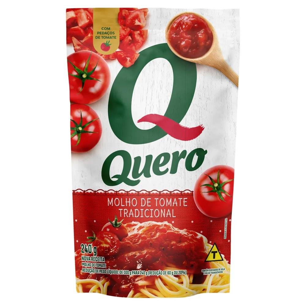 Molho De Tomate Quero Tradicional 240G